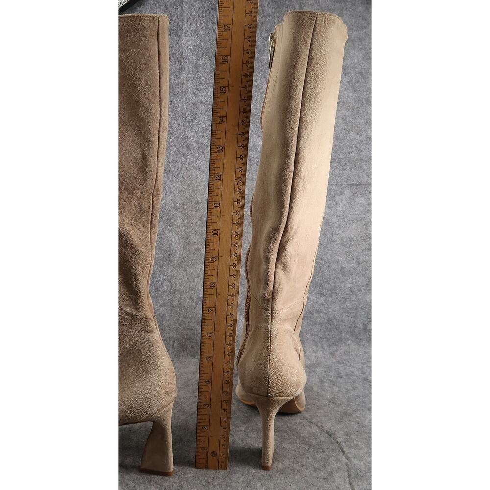 Vince Camuto Shoes Women 8.5 Tressara Boot Knee High Leather Point Toe Zip Tall - Picture 7 of 16